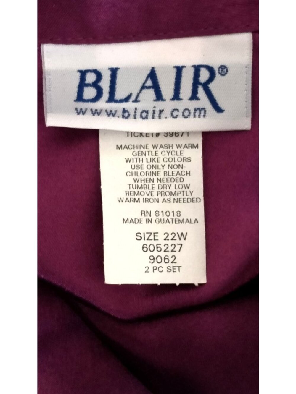 Blair Plus Size 22W Dress & Jacket Set Pink 2-Piece Suit Notch Lapel Open Front - Picture 8 of 10